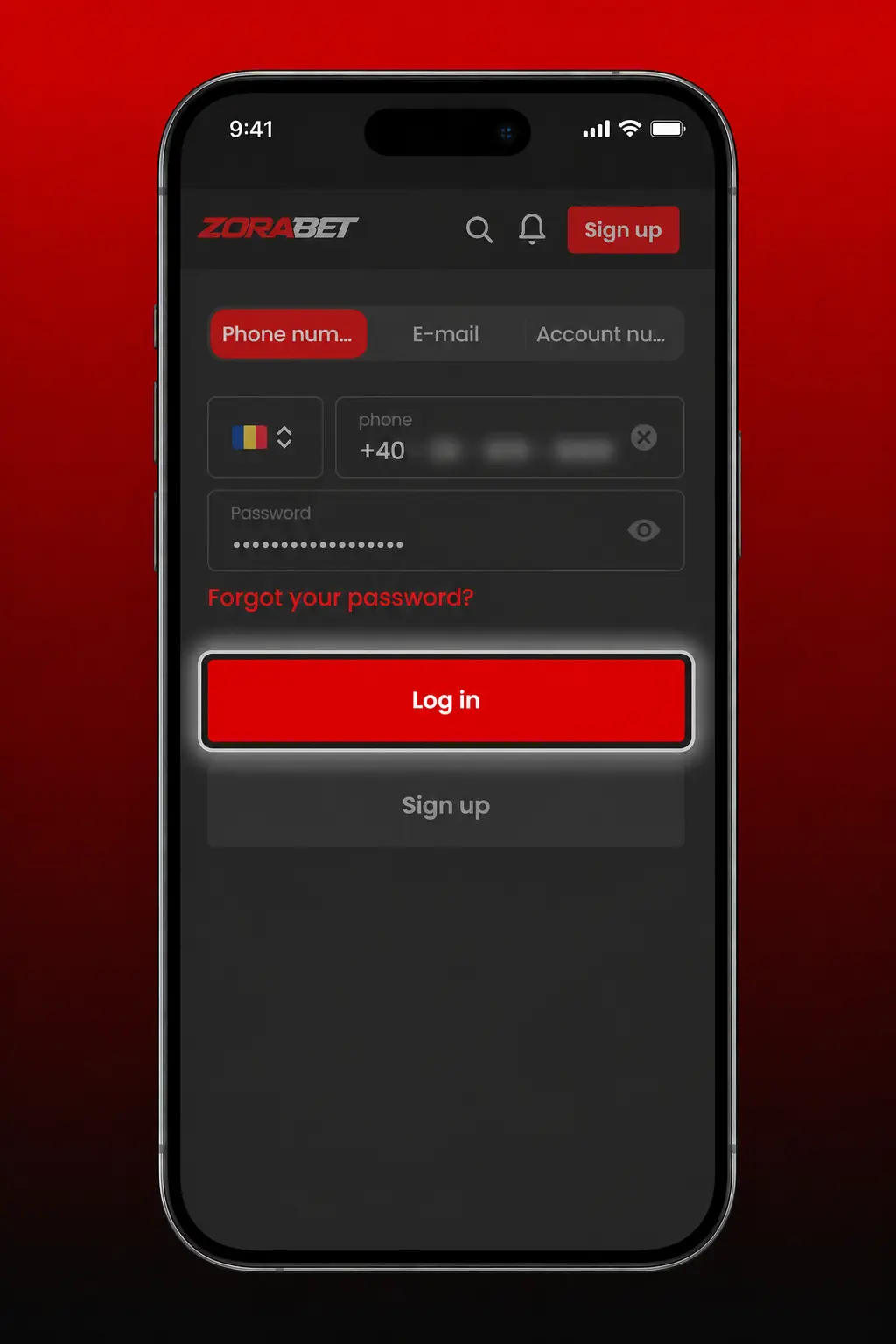 ZoraBet app withdrawal process showing cashier tab, payment methods, and confirm button on mobile screen