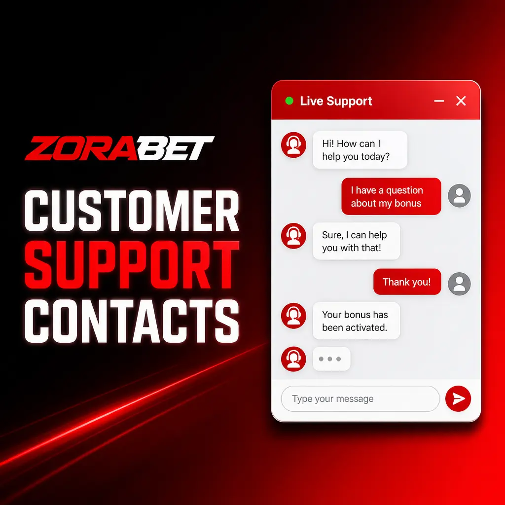 ZoraBet customer support contacts showing live chat, email, phone, and FAQ options for Romanian players available 24/7