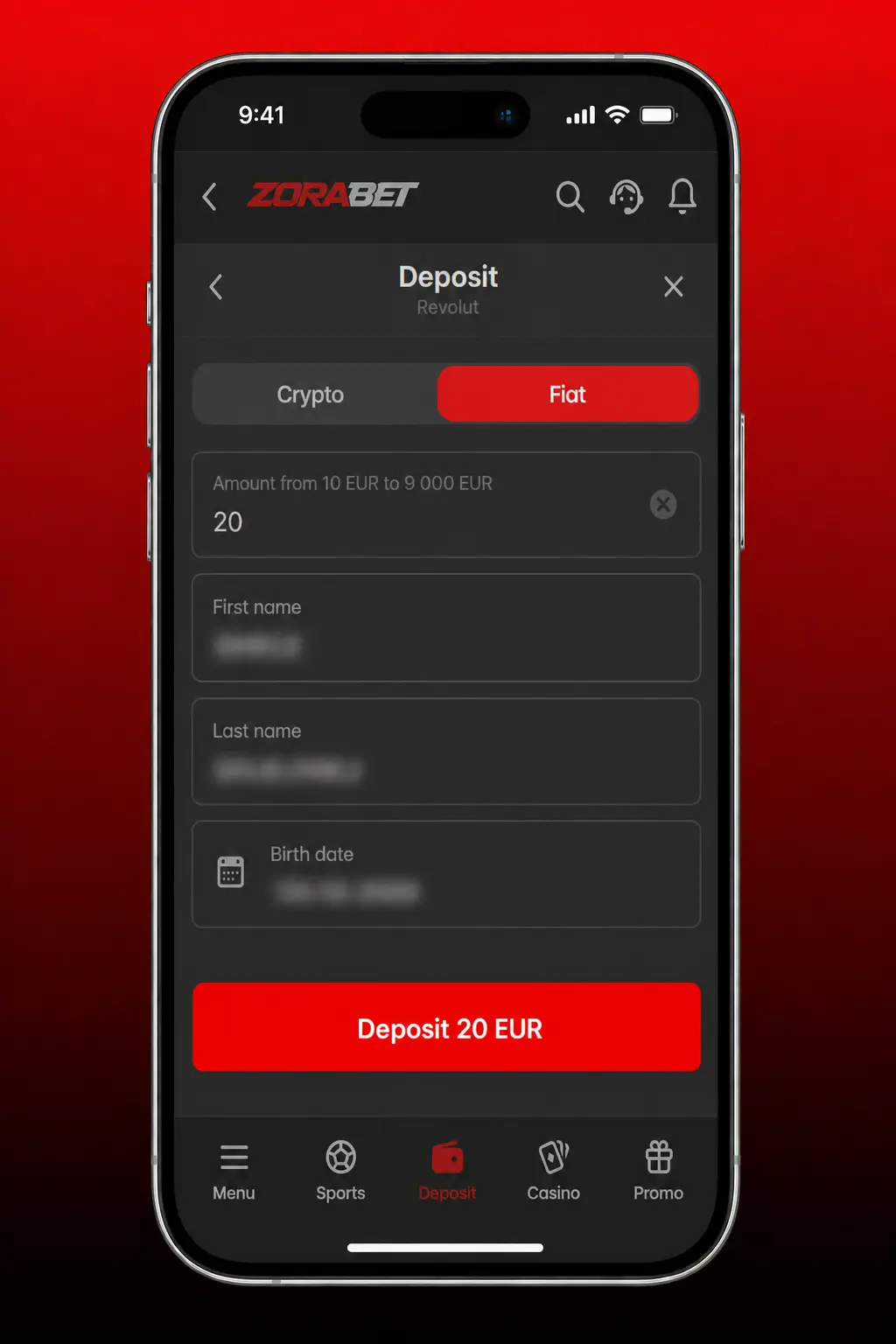 ZoraBet bonus activation steps in Romania showing registration, deposit, promo code, and bonus credit process