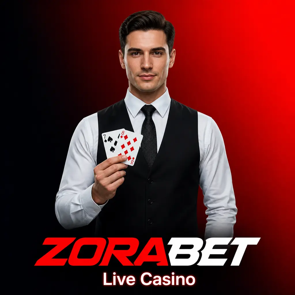 ZoraBet Live Casino with professional studio dealers streaming blackjack, roulette, baccarat, and live game shows