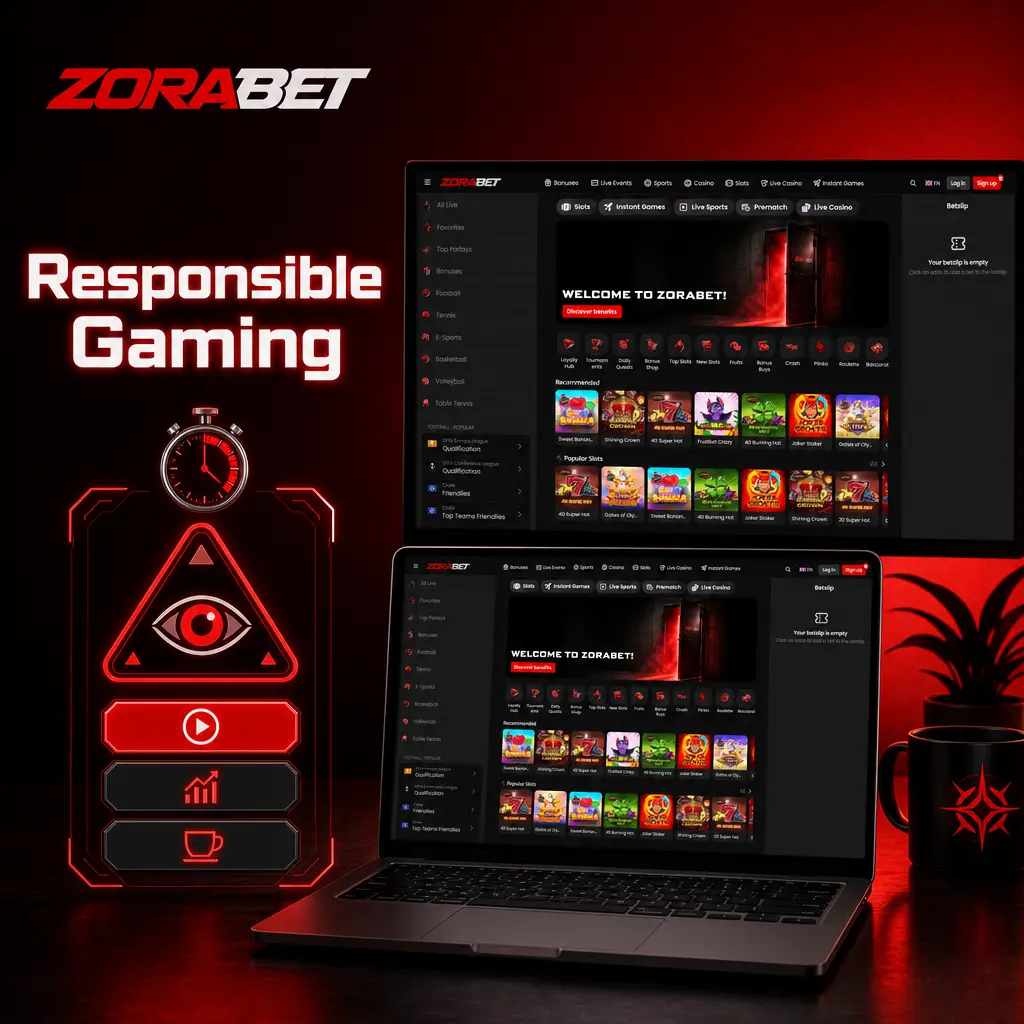 ZoraBet responsible gaming tools including deposit limits, session controls, and self-exclusion options for Romanian players
